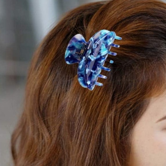 Pretty Set of 3 colorful Tortoise Shell Hair Clip small jaws! - Picture 7 of 13